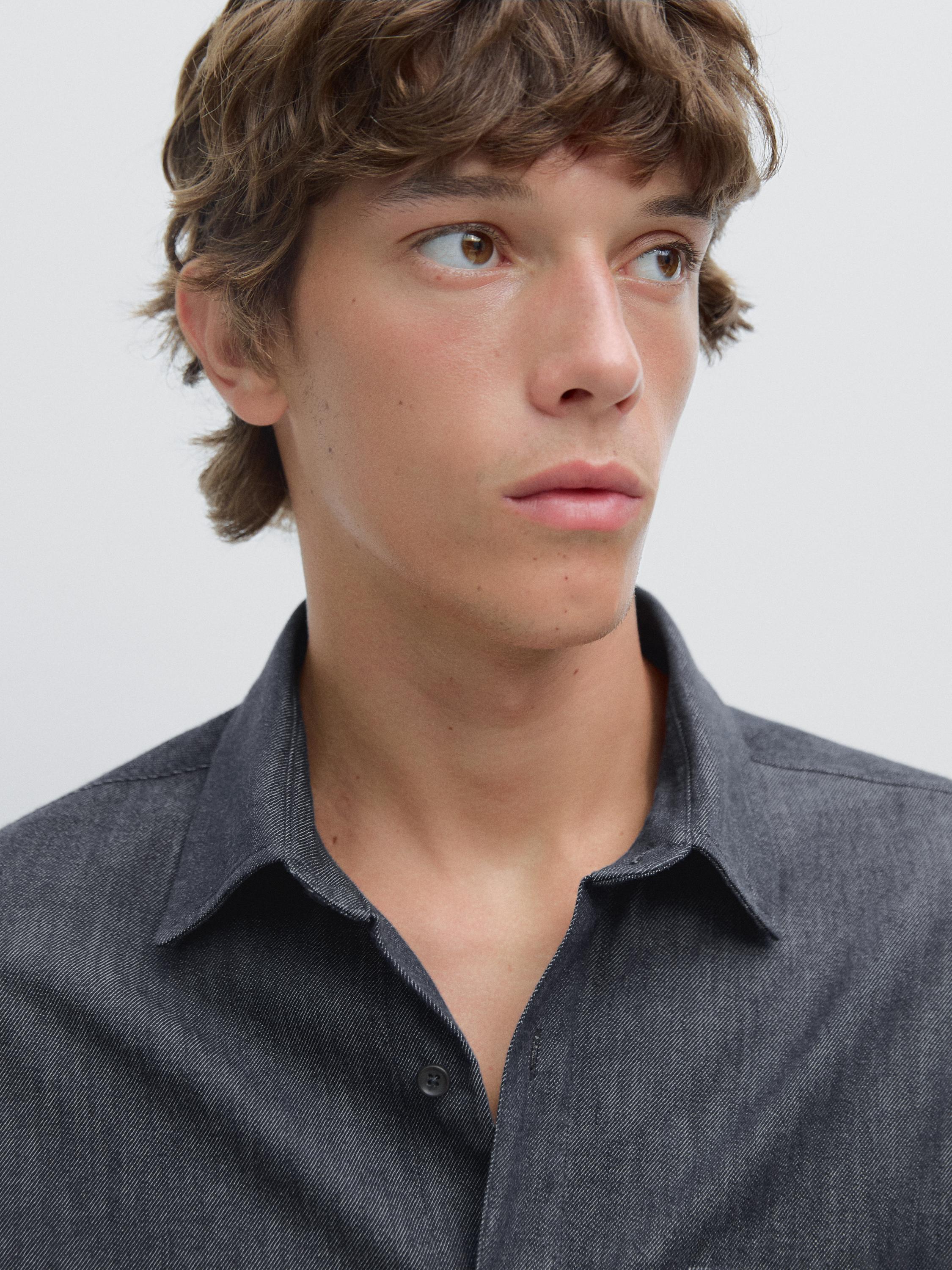 Heavy weight denim shirt